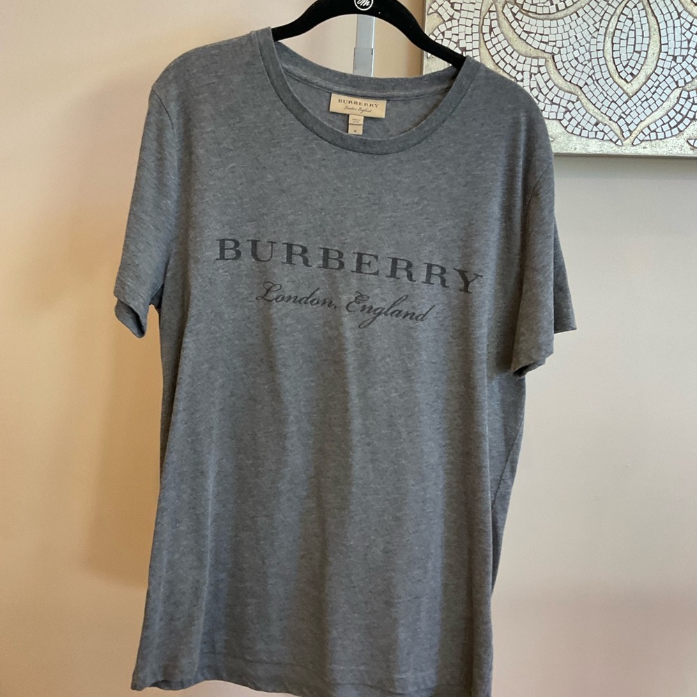 Men’s Burberry Classic Gray Short Sleeve Tee